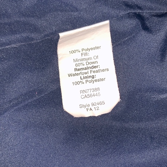 J.Crew Factory Quilted Navy Puffer Vest | Waterfowl Down Feather Core Layer - Picture 6 of 10